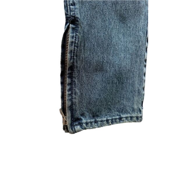 Pacsun Stacked Skinny Distressed Comfort Jeans Medium Dark Wash 36 x 32 - Picture 4 of 6